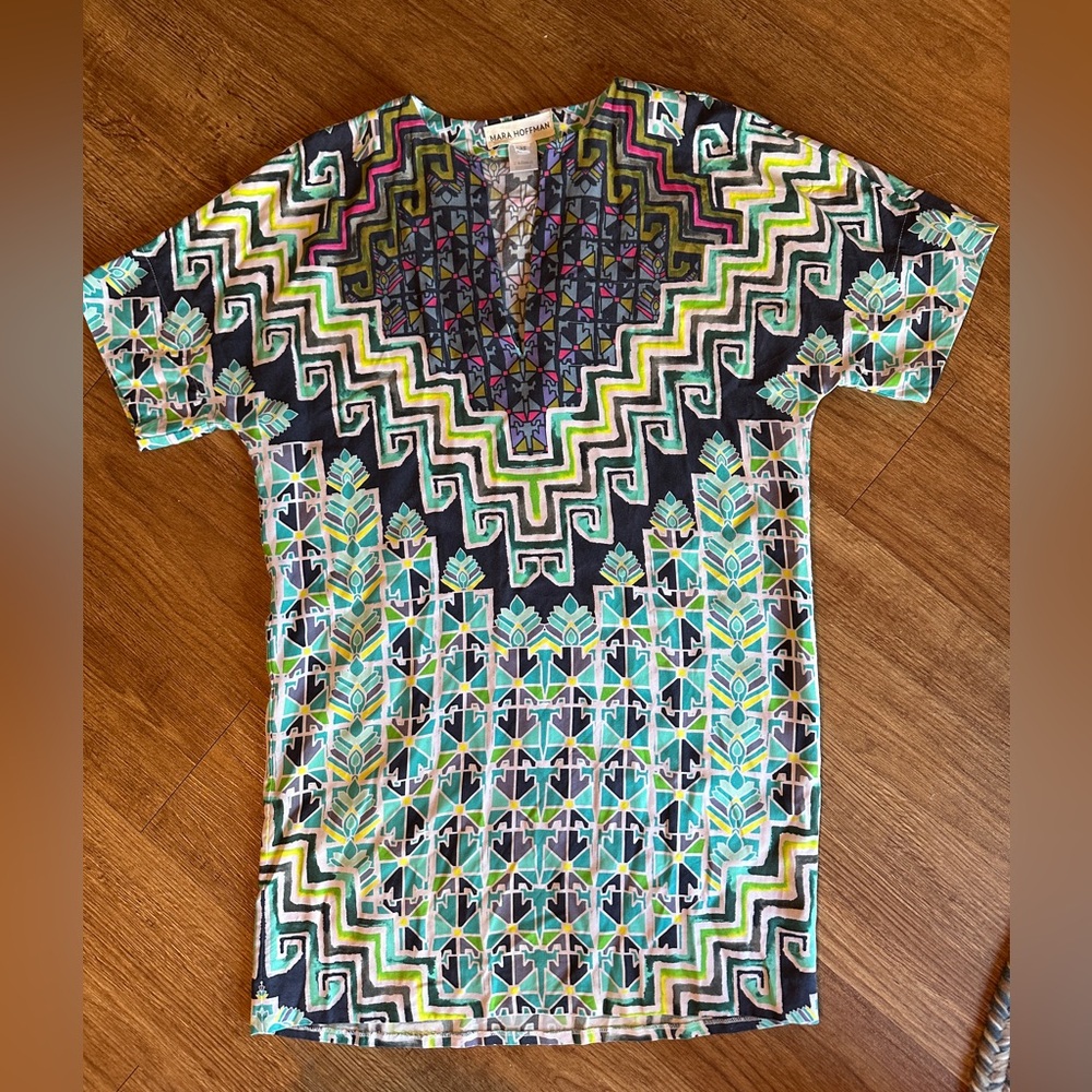 Mara Hoffman “Minda” Tunic Dress/Swim Coverup (Anthropologie)